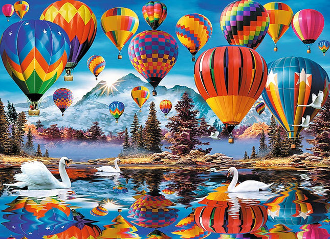 Dřevěné puzzle Trefl barevné balóny 1000 dílků