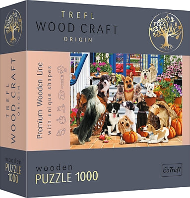 Dřevěné puzzle Trefl psí přátelství 1000 dílků