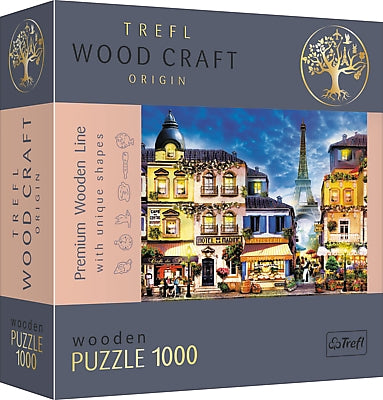 Dřevěné puzzle Trefl francouzská ulička 1000 dílků
