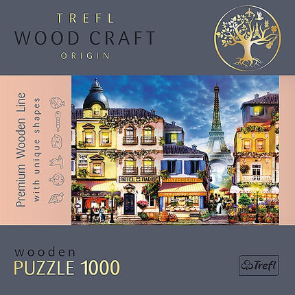 Dřevěné puzzle Trefl francouzská ulička 1000 dílků