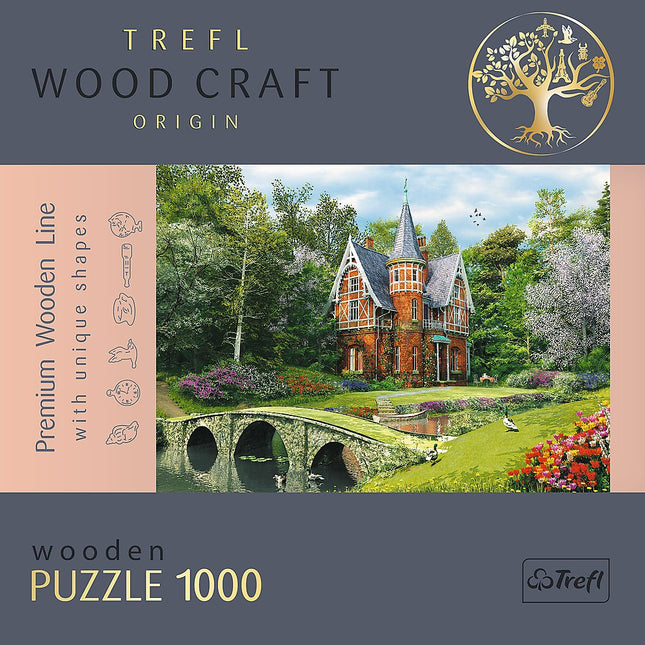 Dřevěné puzzle Trefl viktoriánský dům 1000 dílků