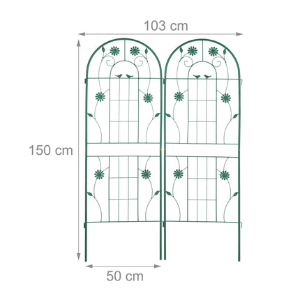 Treláž 150 cm, sada 2 ks, zelená