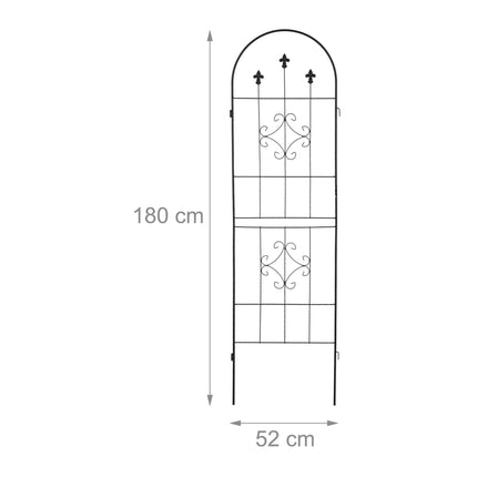 Trellis 180 cm set of 2 black