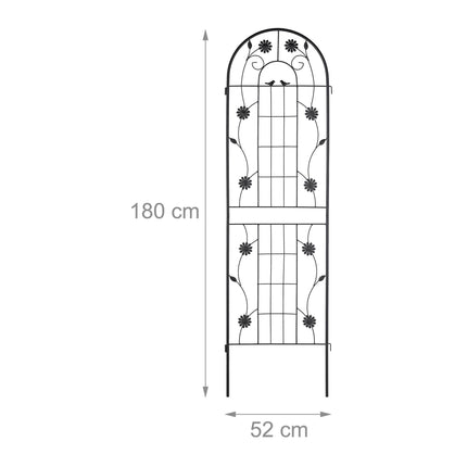 Treláž 180 cm, sada 2 ks, černá