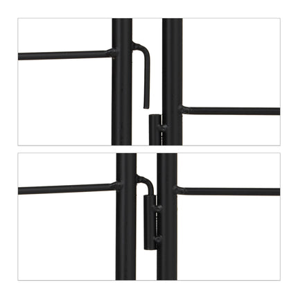 Trellis 220 cm set of 2 black