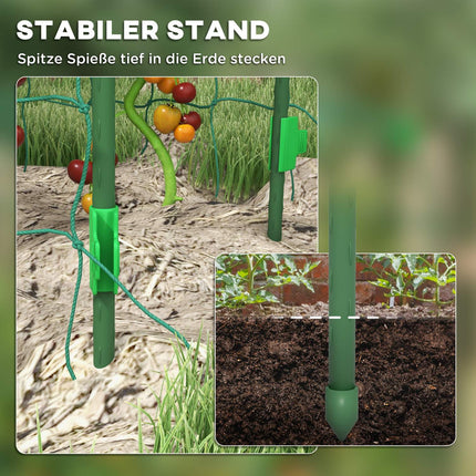 Adjustable plant trellis in steel with net for garden, balcony