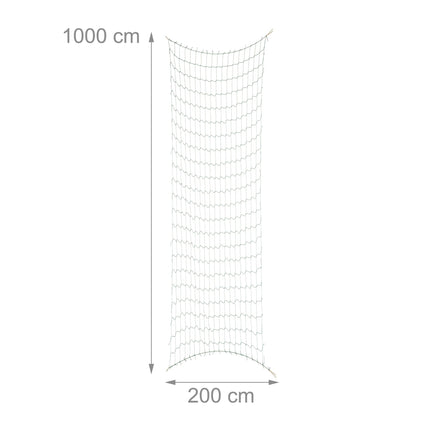 Síť na popínavé rostliny 200 x 1000 cm