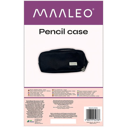 Trojitý skládací penál – černý Maaleo 24476