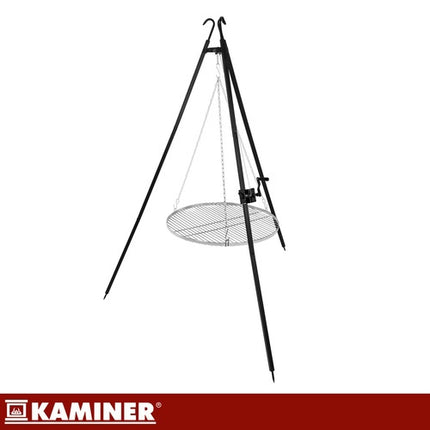 Zahradní gril na trojnožce – nerezový rošt 70cm