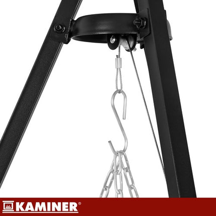 Zahradní gril na trojnožce – nerezový rošt 70cm