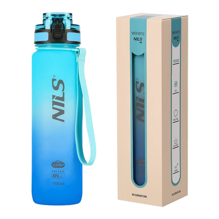 Tritan-Trinkflasche, Blau, Robust, BPA-frei