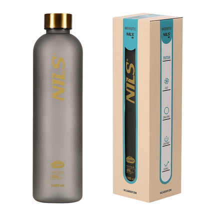 Láhev na vodu Tritan, 1000 ml, šedá