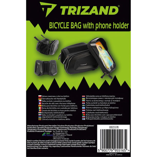 Brašna na kolo s pouzdrem na telefon Trizand 25378