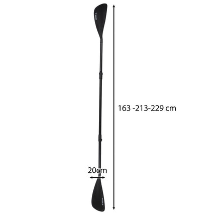 Nastavitelné pádlo Trizand 4dílné 229cm 2v1