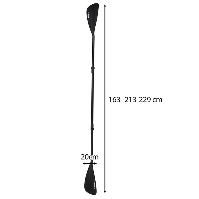 Nastavitelné pádlo Trizand 4dílné 229cm 2v1
