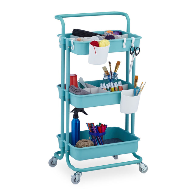 Trolley met 3 planken