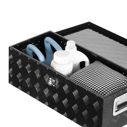 Truck Bed Aluminum Tool Box With Lock, 30 x 13 x 9.6 in