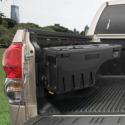 Truck Bed Wheel Well Storage Box, Lockable, 20 L for Tundra 2007-2021