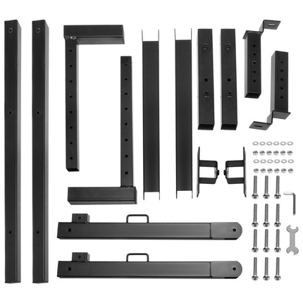 Truck Ladder Rack, 19–34 in Extendable, 250 lb Steel