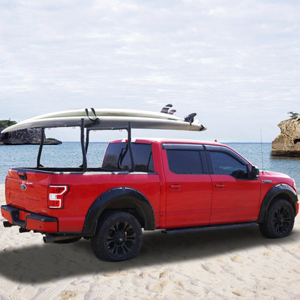 Truck Ladder Rack, 46-71 In Extendable, 800 lb Steel