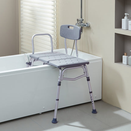 Tub Transfer Bench, Adjustable Height, 400 lb Capacity