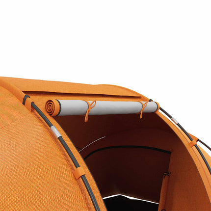 Tunelový stan pro 4-6 osob, voděodolný 2000mm, oranžový