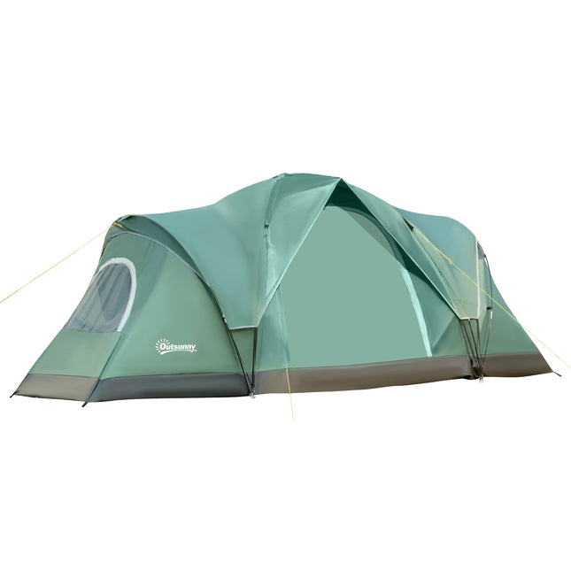 Tunelový kempingový stan pro 5-6 osob, odolný polyester
