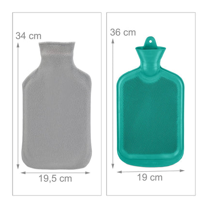 Termofor 2L s obalem, tyrkysová