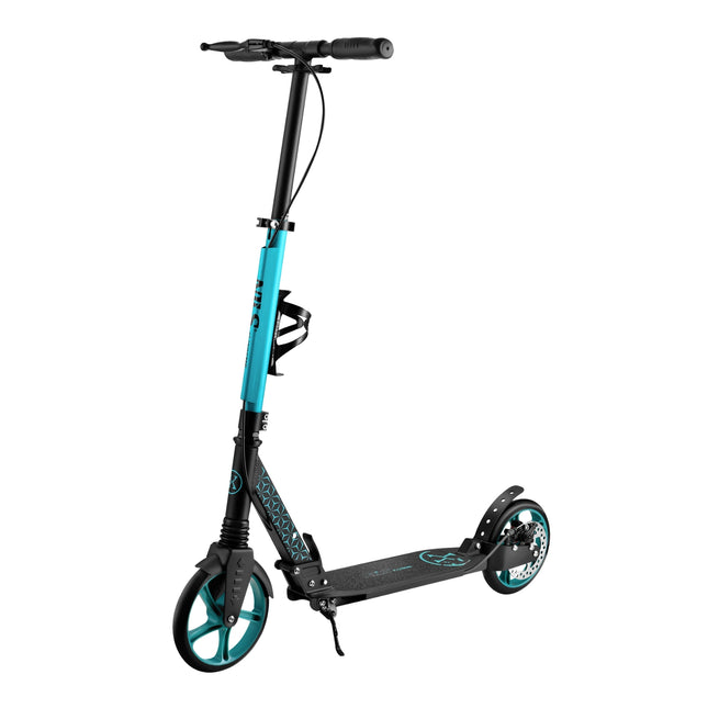 Turquoise Kick Scooter, Verstelbare Hoogte, Opvouwbaar Ontwerp