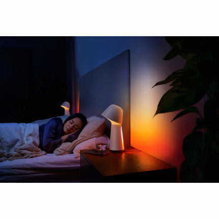 Noční lampa Twilight White and color ambiance, bílá