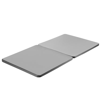 Twin Bunkie Board, 1.5 In Wooden Slats, 2-Piece Gray