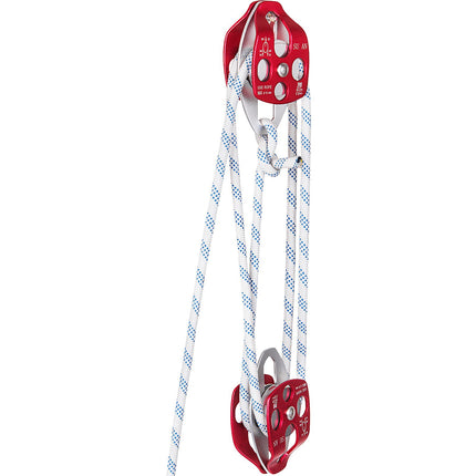 Twin Sheave Block and Tackle, 1/2 In x 200 Ft, 7700 Lb