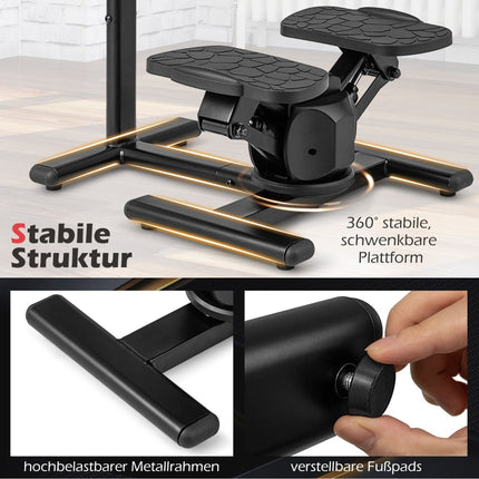 Twist stepper s nastavitelnou rukojetí a LCD displejem