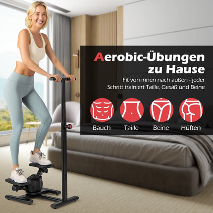 Twist stepper s nastavitelnou rukojetí a LCD displejem