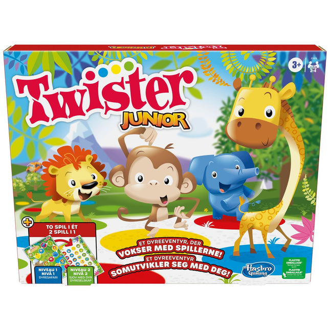 Hra Twister Junior pro děti, zábavná párty aktivita, vícejazyčná