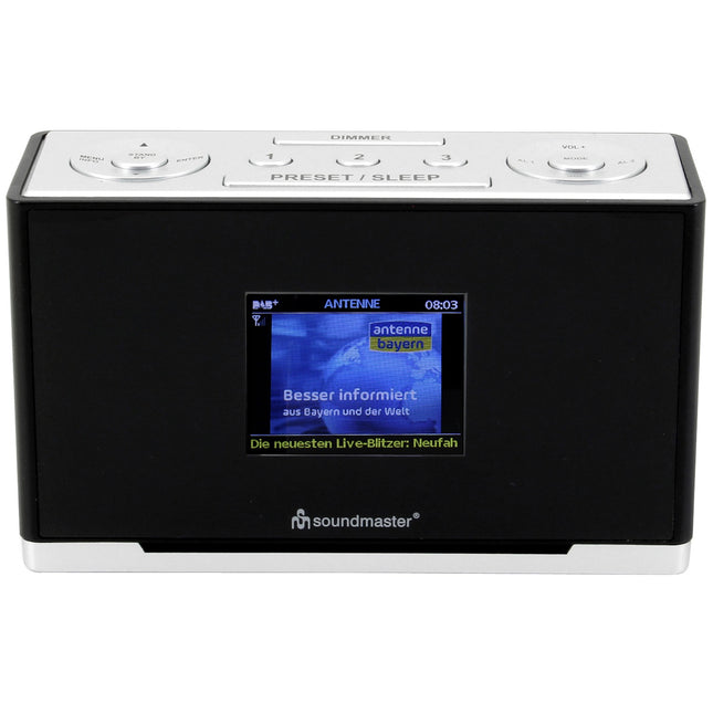 Rádio UR240SW DAB+/FM s rychlou volbou a funkcí radiobudíku