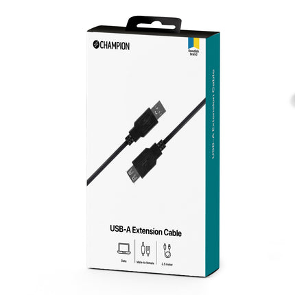 Prodlužovací kabel USB 2.0 A->A 2.5m