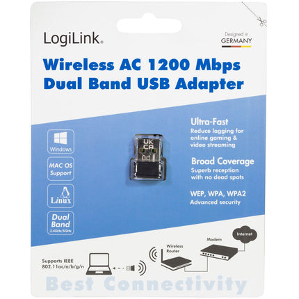 USB 2.0 Wifi adaptér AC 1200Mbit/s