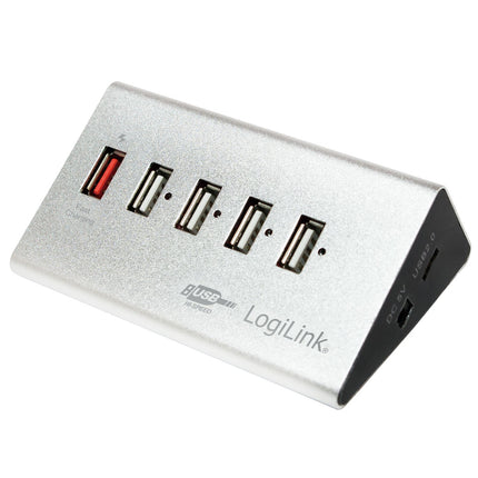 USB 2.0 rozbočovač 4+1 rychlé nabíjení