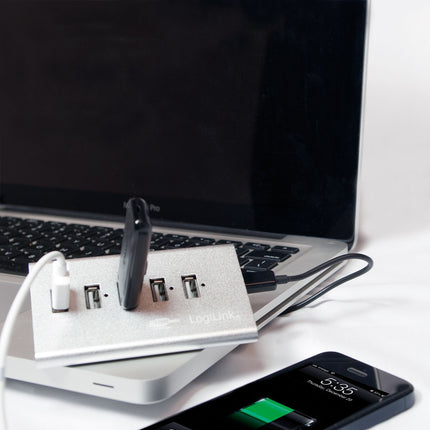 USB 2.0 rozbočovač 4+1 rychlé nabíjení