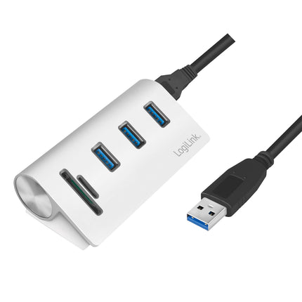 USB3.0 rozbočovač 3 porty + čtečka paměťových karet