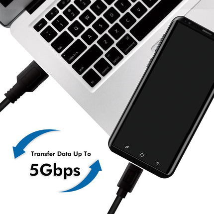 Kabel USB 3.2 Gen1 USB - USB-C 15W 3m, černá
