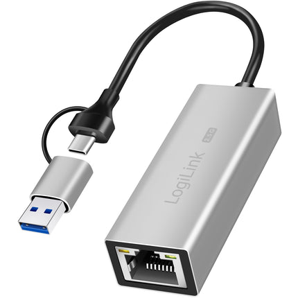 USB-A/USB-C -> 2.5 Gigabit síťový adaptér RJ45