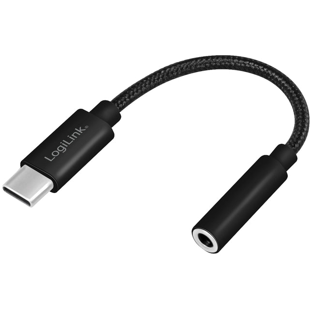 USB-C 3.5mm audio adaptér s DAC, 13cm nylonový kabel