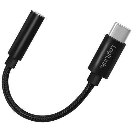 USB-C 3.5mm audio adaptér s DAC, 13cm nylonový kabel
