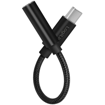 USB-C 3.5mm audio adaptér s DAC, 13cm nylonový kabel