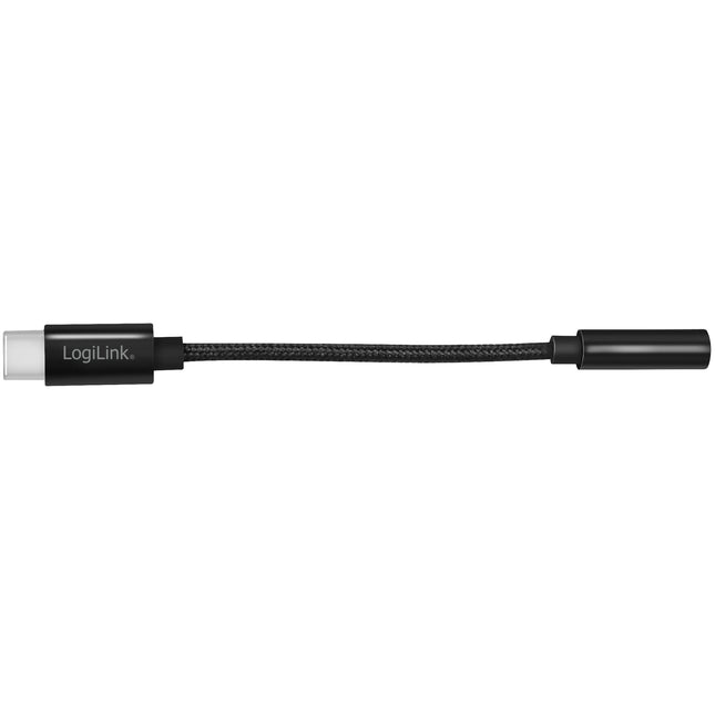 USB-C 3.5mm audio adaptér s DAC, 13cm nylonový kabel