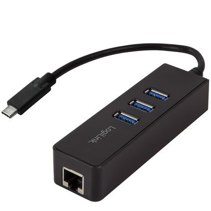 USB-C rozbočovač 3 porty Gigabit RJ45