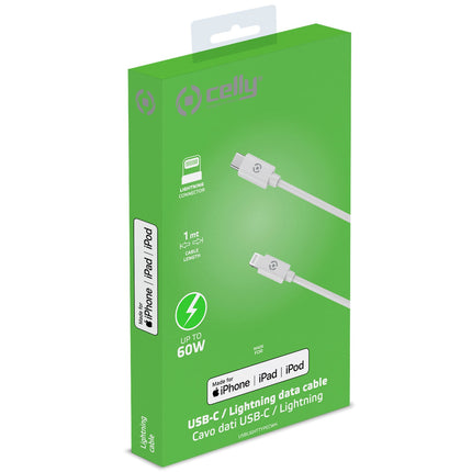 Kabel USB-C - Lightning 60W MFI 1m
