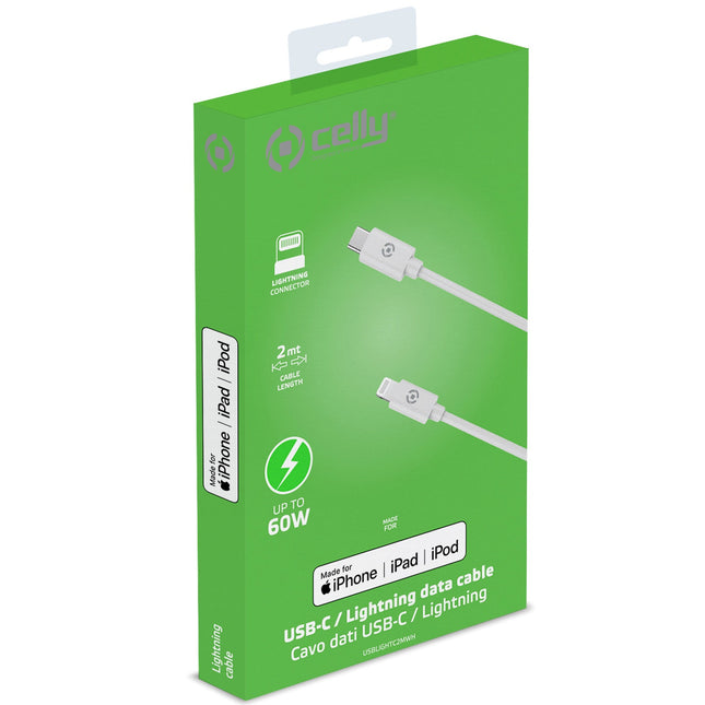 Kabel USB-C - Lightning 60W MFI 2m